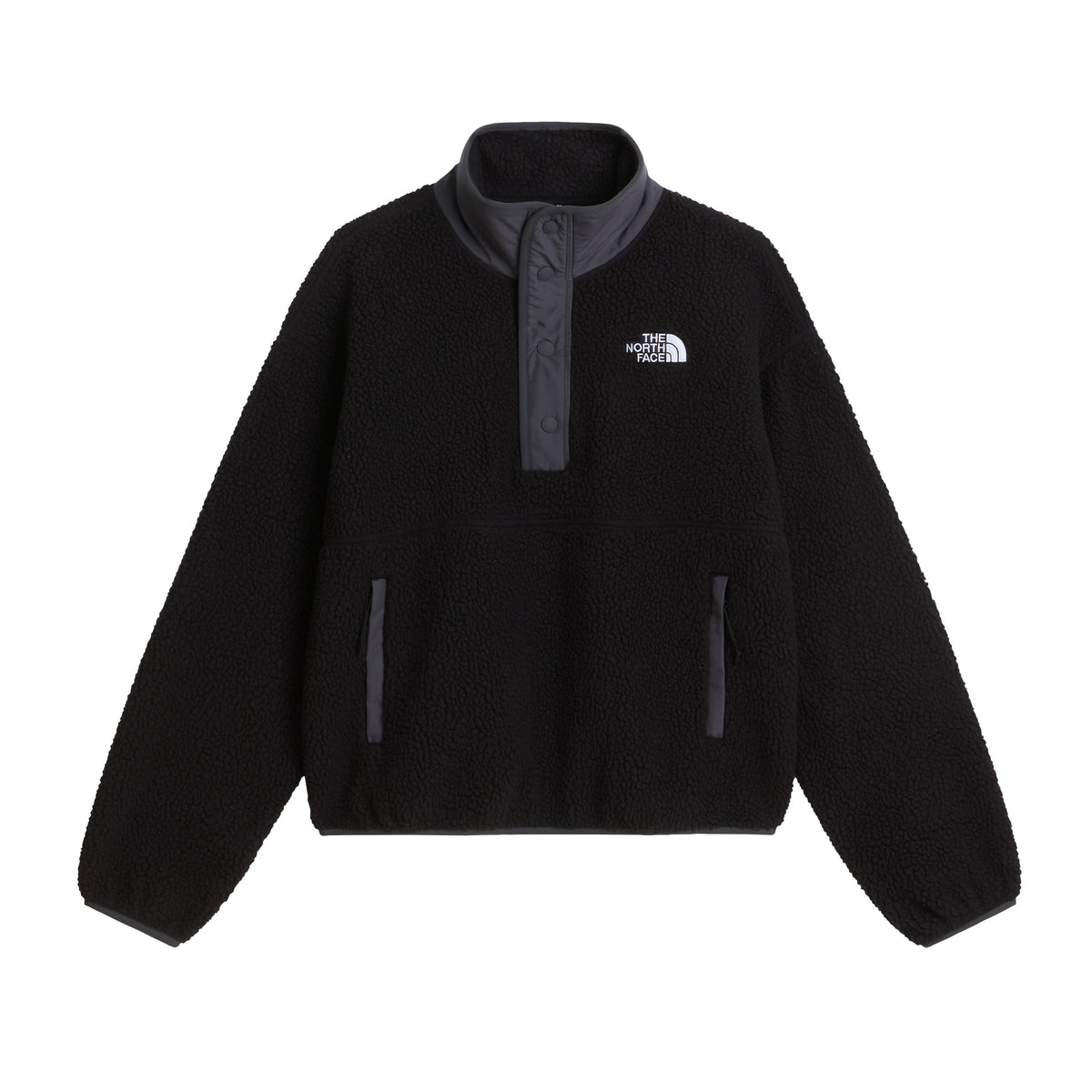 The North Face Cragmont Snap Polar 1/2 Zip Kadın Sweatshirt - Siyah