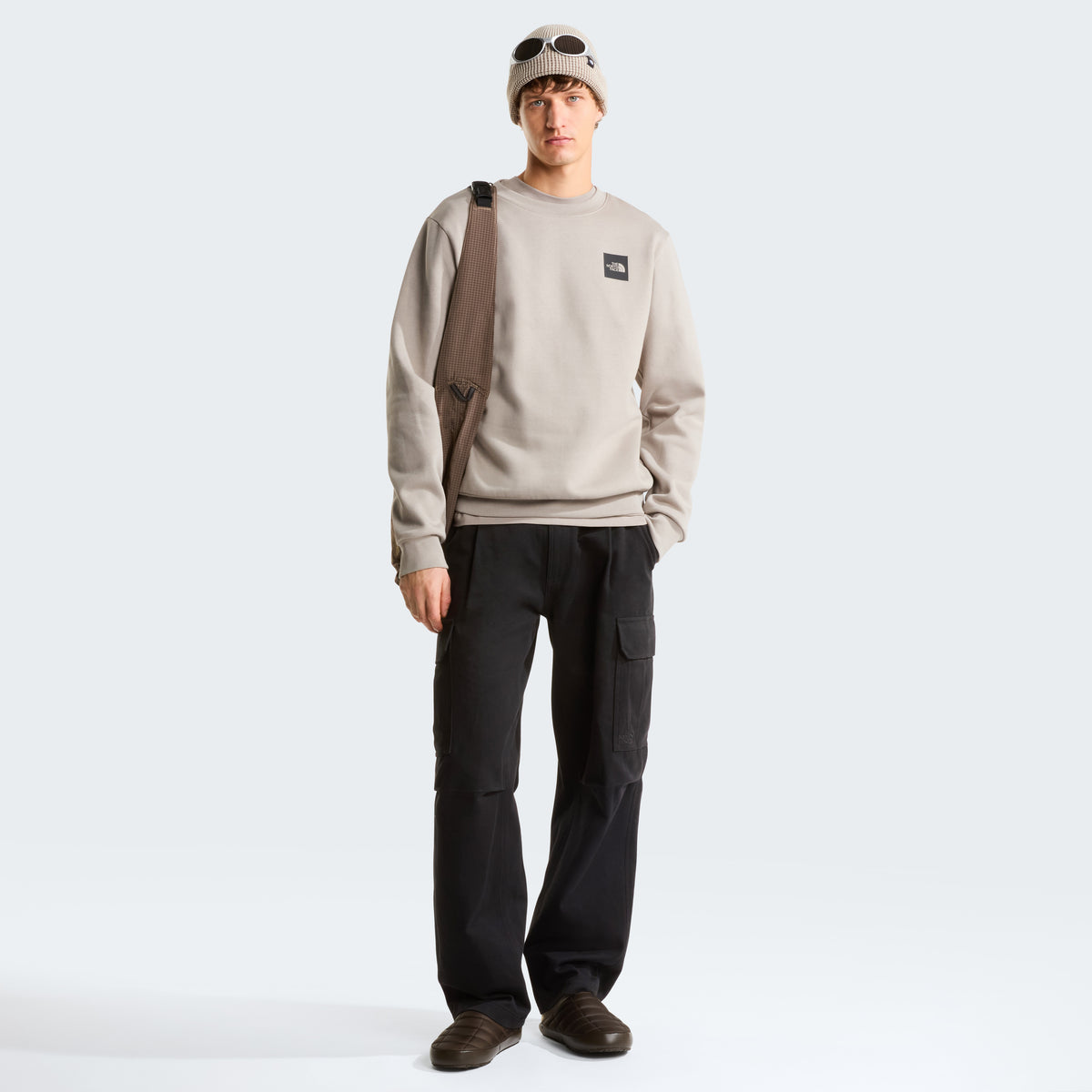 The North Face Box Half Dome Regular Erkek Sweatshirt - Gri