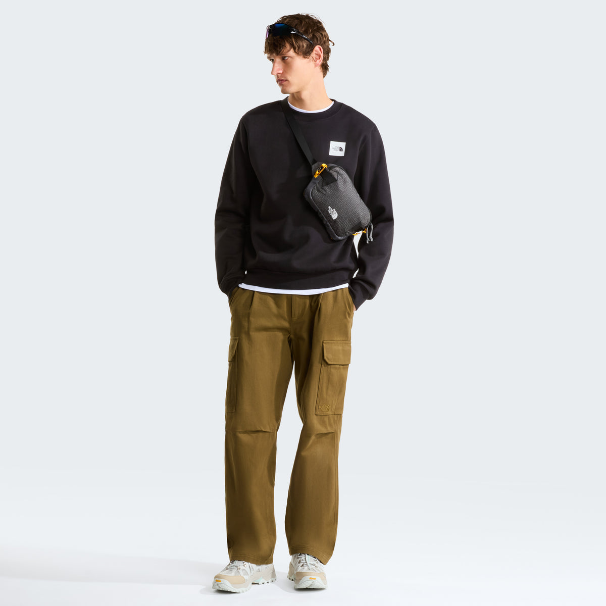The North Face Box Half Dome Regular Erkek Sweatshirt - Siyah