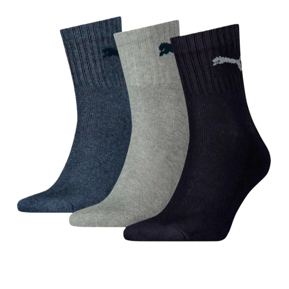 Puma Short Crew 3 Pack Unisex Uzun Çorap - Çok Renkli