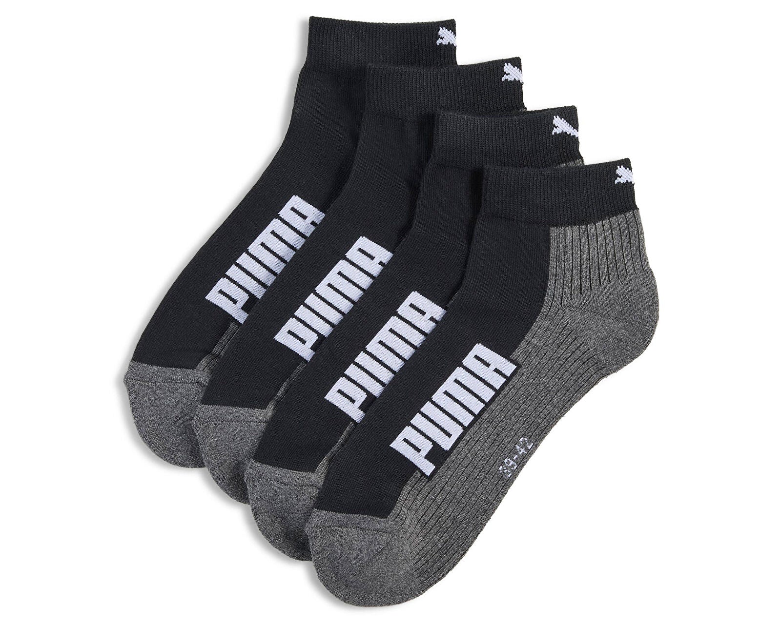 Puma BWT Cushioned Q 2 Pack Unisex Yarım Bilek Çorap - Beyaz