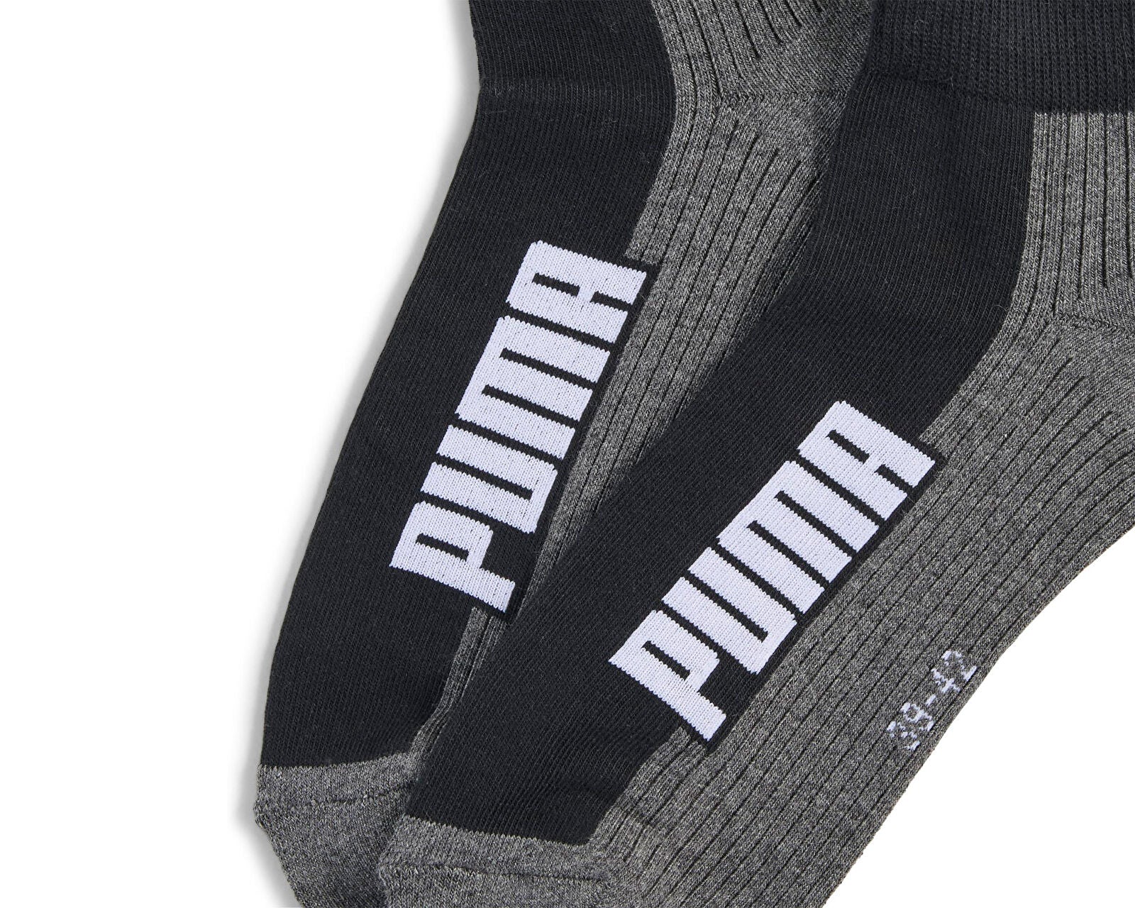 Puma BWT Cushioned Q 2 Pack Unisex Yarım Bilek Çorap - Beyaz