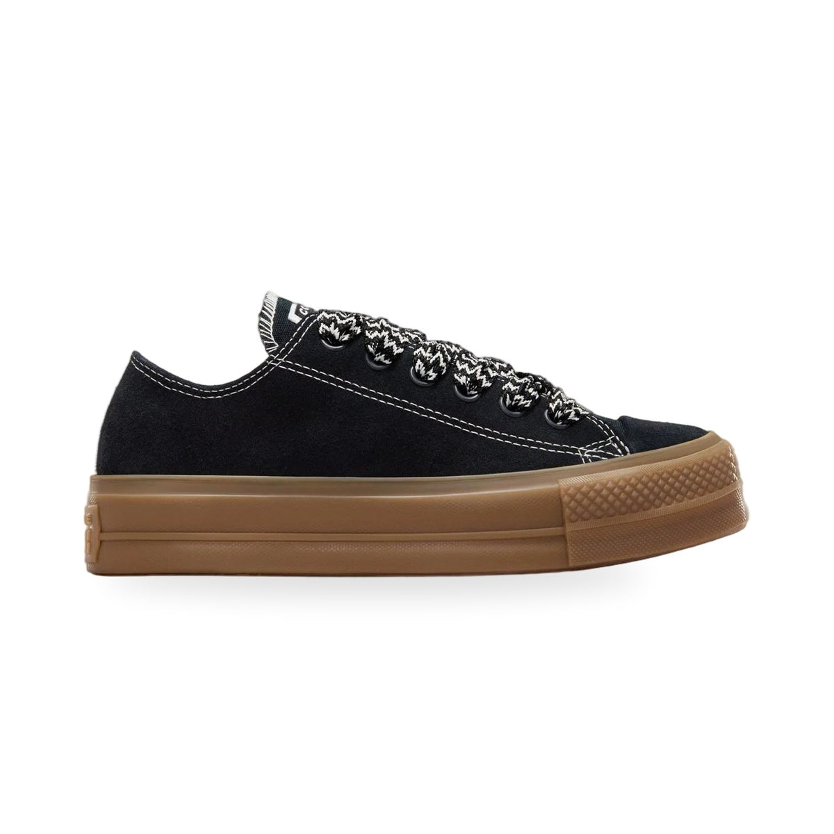 Converse Chuck Taylor All Star Lift Ox Kadın Sneaker - Siyah-Kahve