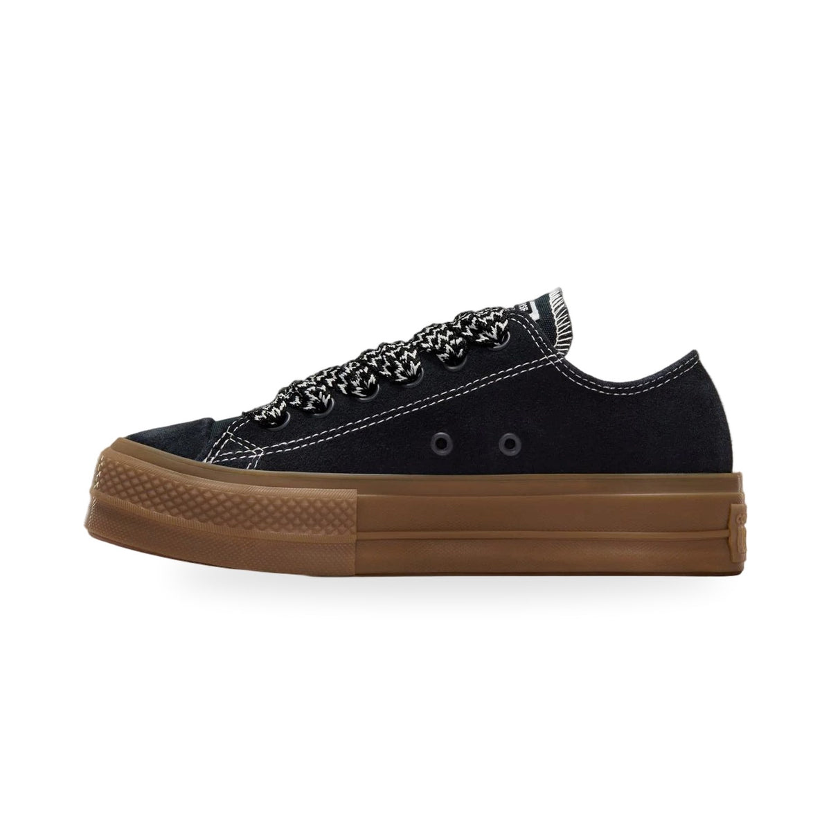 Converse Chuck Taylor All Star Lift Ox Kadın Sneaker - Siyah-Kahve