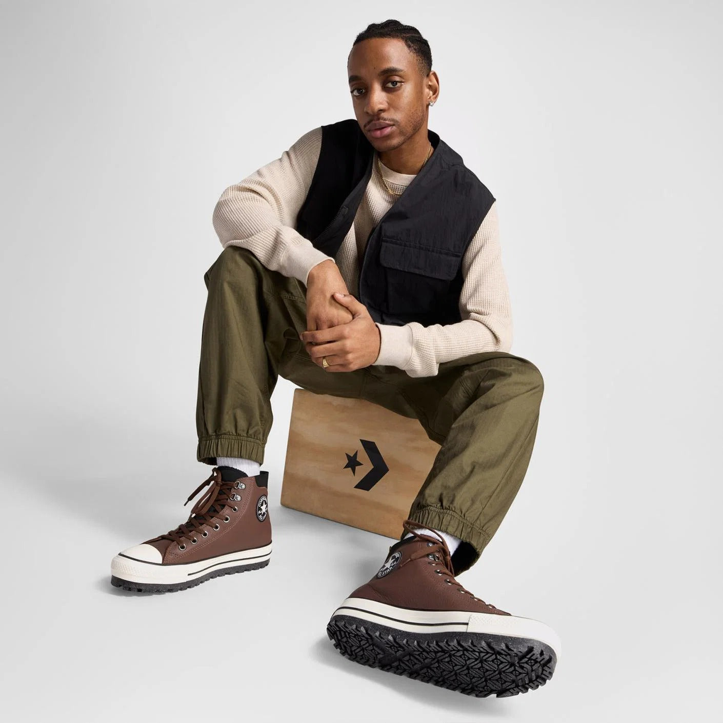 Converse Chuck Taylor All Star City Trek WP Hi Bear Nap Erkek Sneaker - Kahverengi