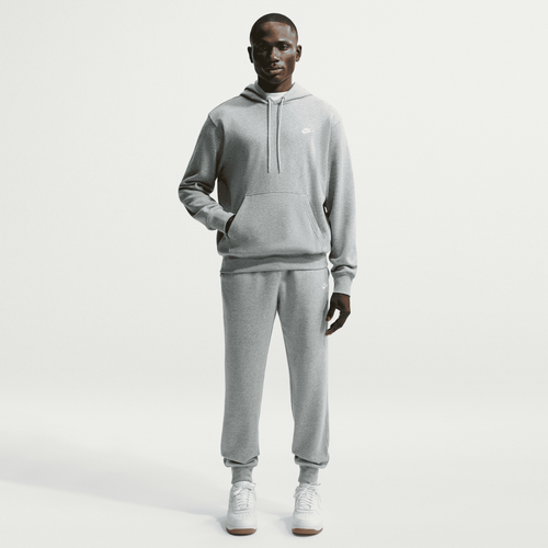 Nike Club French Terry Pullover Hoodie Erkek Sweatshirt - Gri