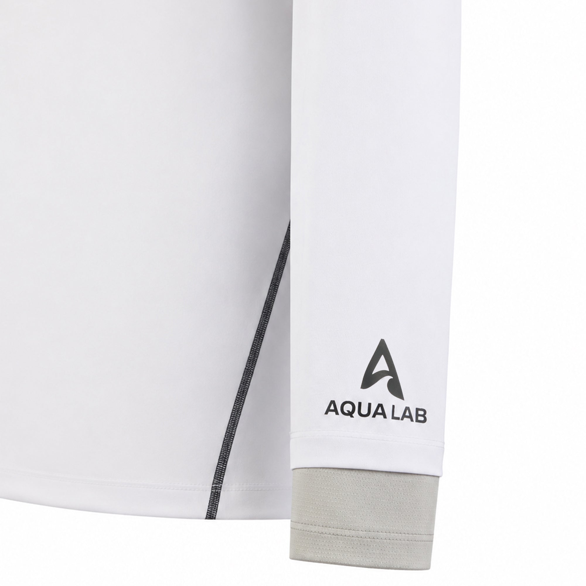 Aqualab Aqua Pro Rashguard LS Erkek Rashguard - Beyaz-Gri