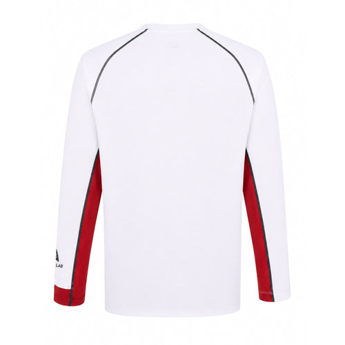 Aqualab Aqua Pro Rashguard LS Erkek Rashguard - Beyaz-Kırmızı