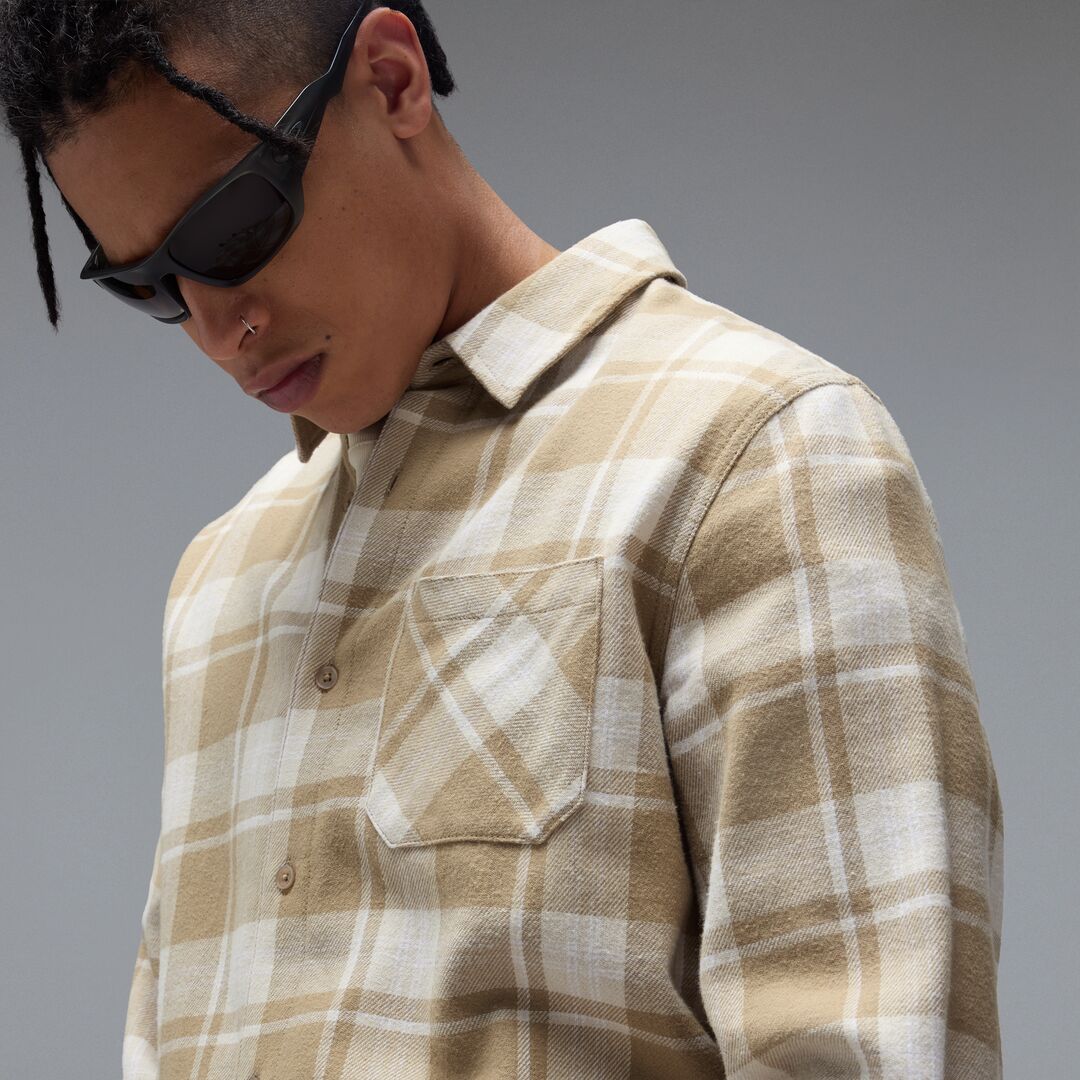 Oakley Podium Plaid Long Sleeve Flannel Unisex Gömlek - Kahve-Çok Renkli