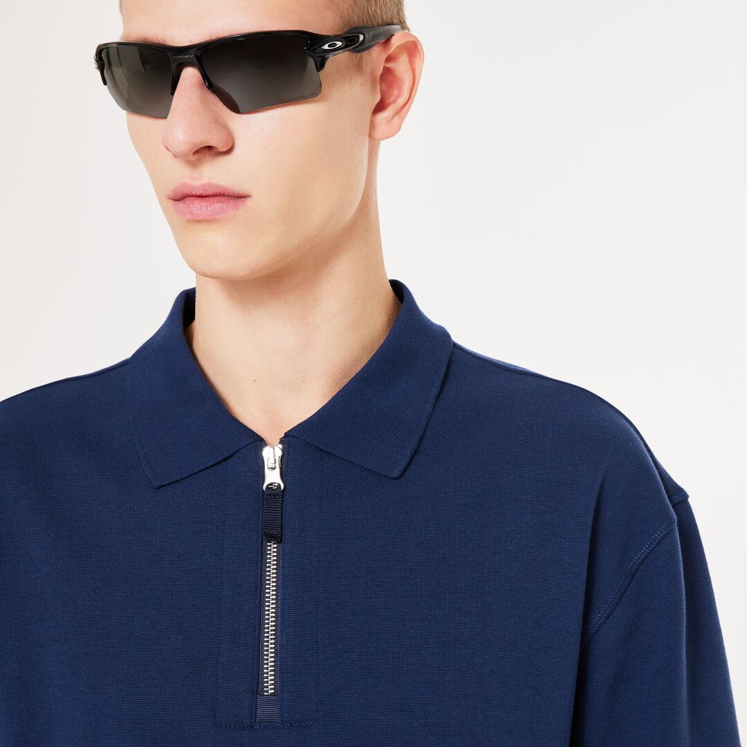 Oakley Driven Zip Erkek Tişört-Polo - Lacivert