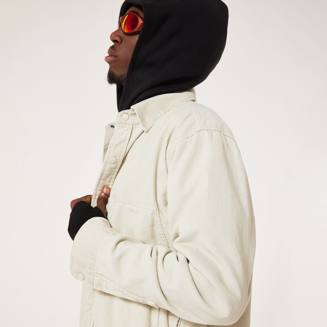 Oakley Streetpeak Corduroy Unisex Gömlek - Krem