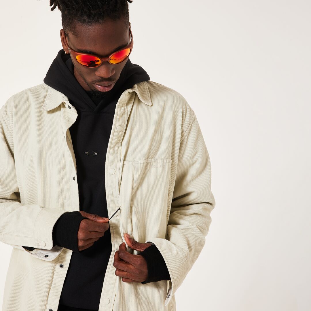Oakley Streetpeak Corduroy Unisex Gömlek - Krem