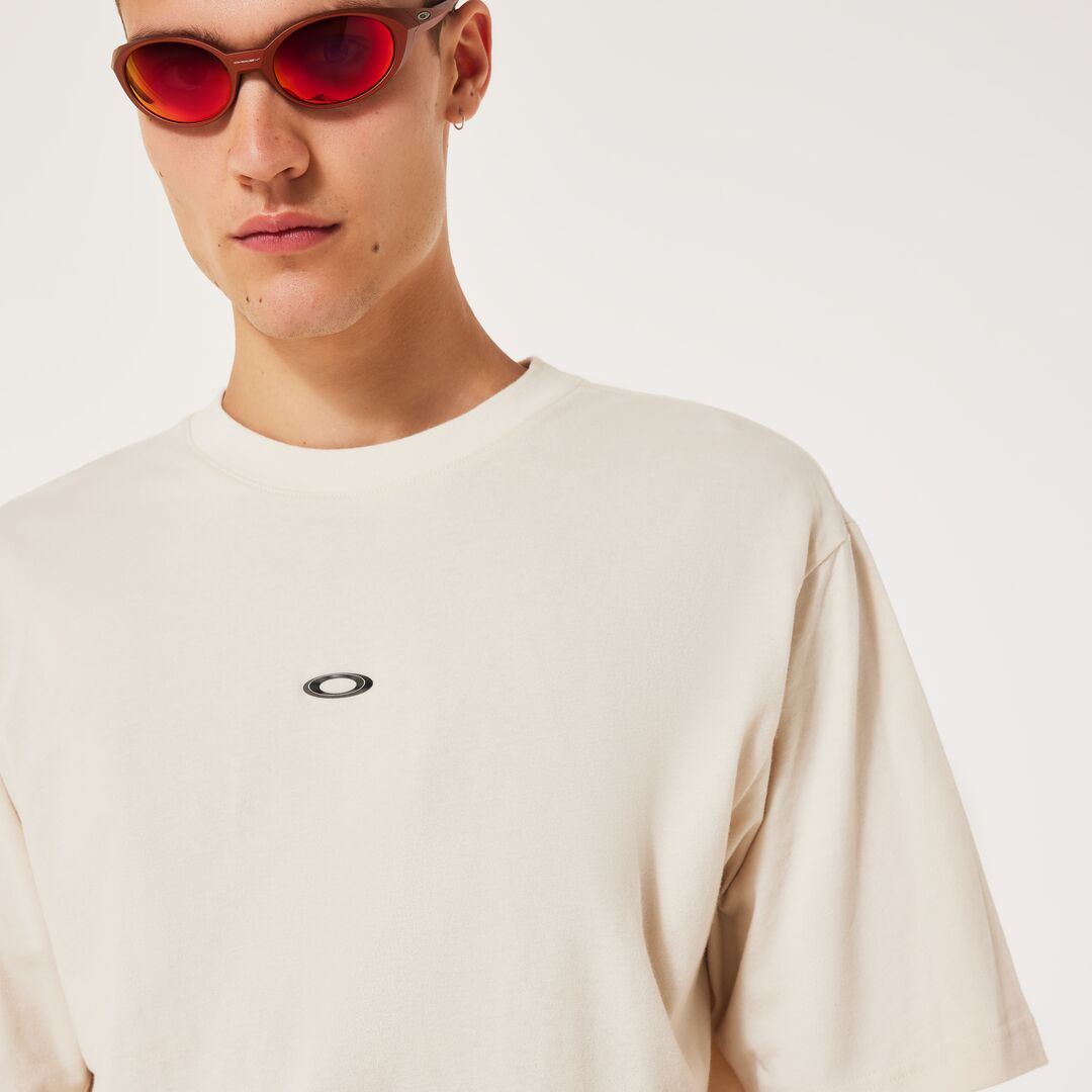 Oakley Metal Rise Unisex Tişört - Krem