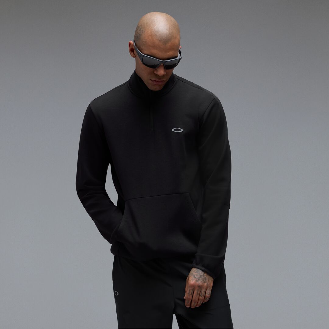 Oakley Edge Force 1/4 Zip Unisex Sweatshirt - Siyah