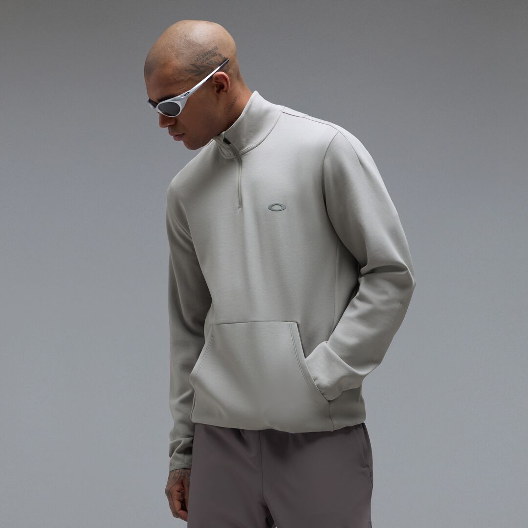 Oakley Edge Force 1/4 Zip Unisex Sweatshirt - Gri