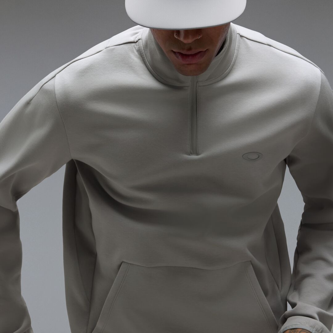 Oakley Edge Force 1/4 Zip Unisex Sweatshirt - Gri