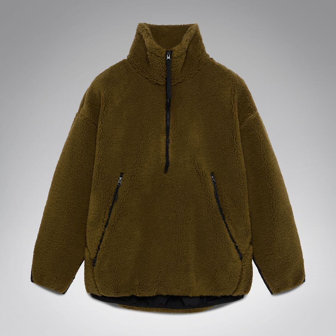 Oakley Snowdrift 1/4 Zip Sherpa Unisex Polar - Haki