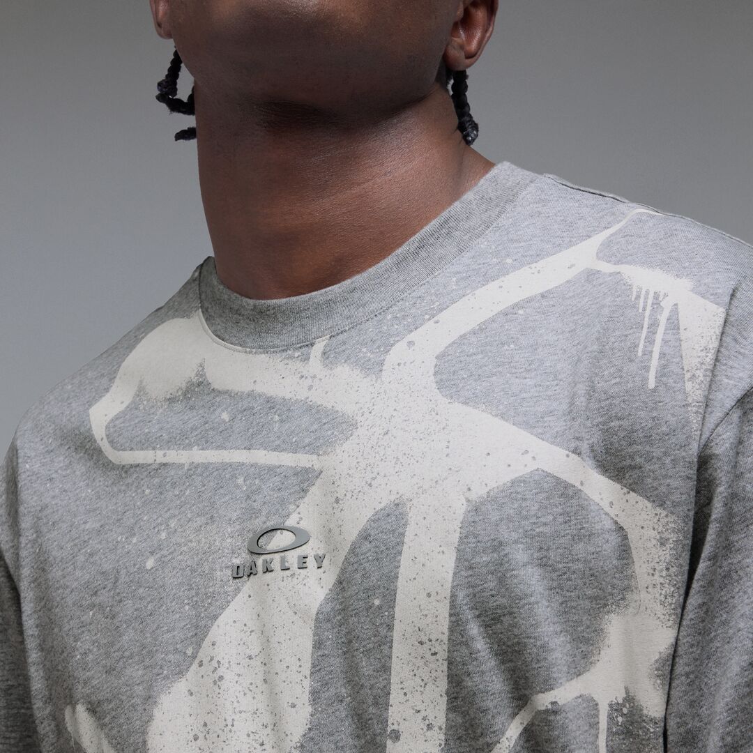Oakley Graffiti Camo Unisex Tişört - Gri
