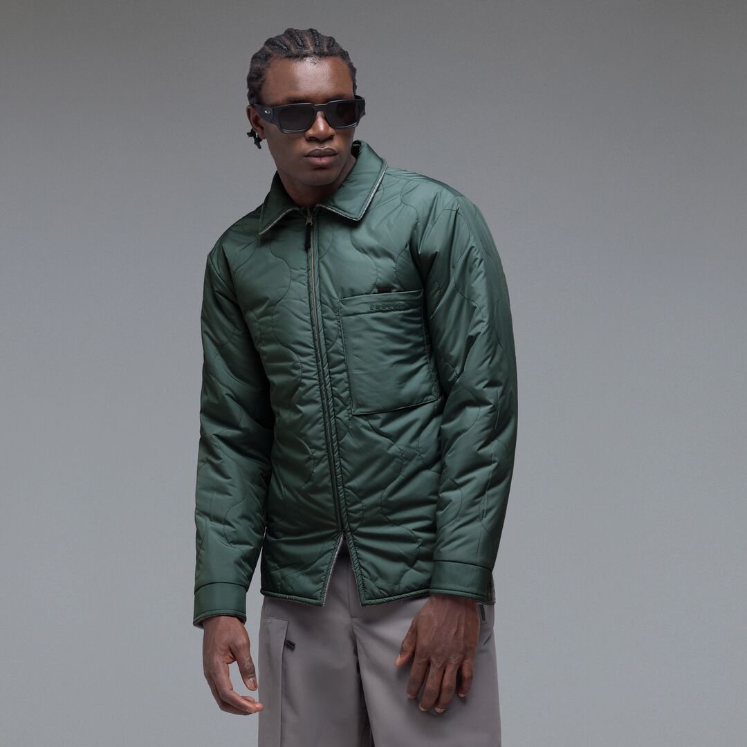 Oakley Off-Slope Solid Overshirt Unisex Ceket - Yeşil-Gri