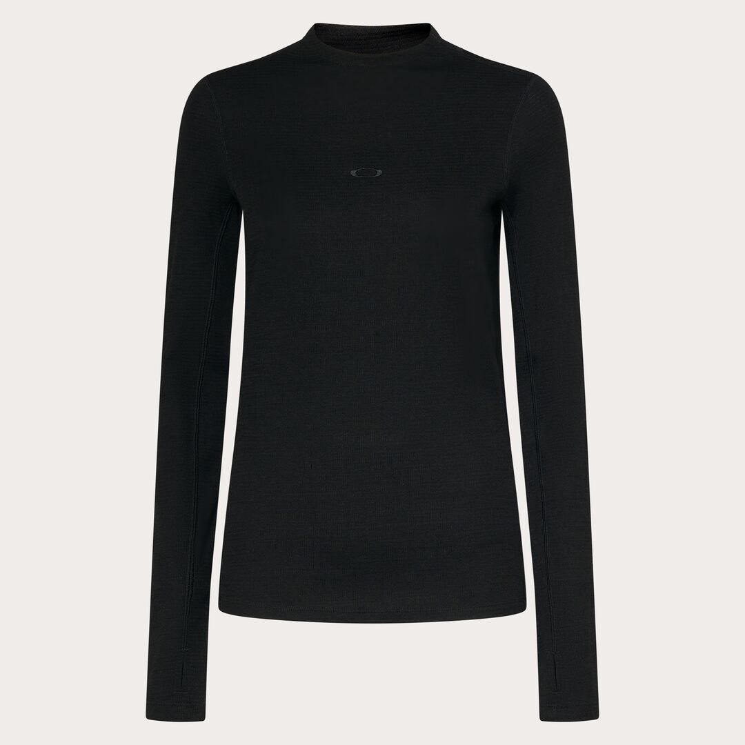 Oakley W.Supruce Wool Long Sleeve Base Layer Unisex Sweatshirt - Siyah
