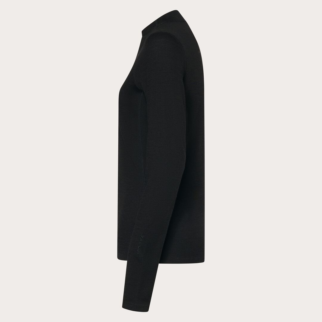 Oakley W.Supruce Wool Long Sleeve Base Layer Unisex Sweatshirt - Siyah