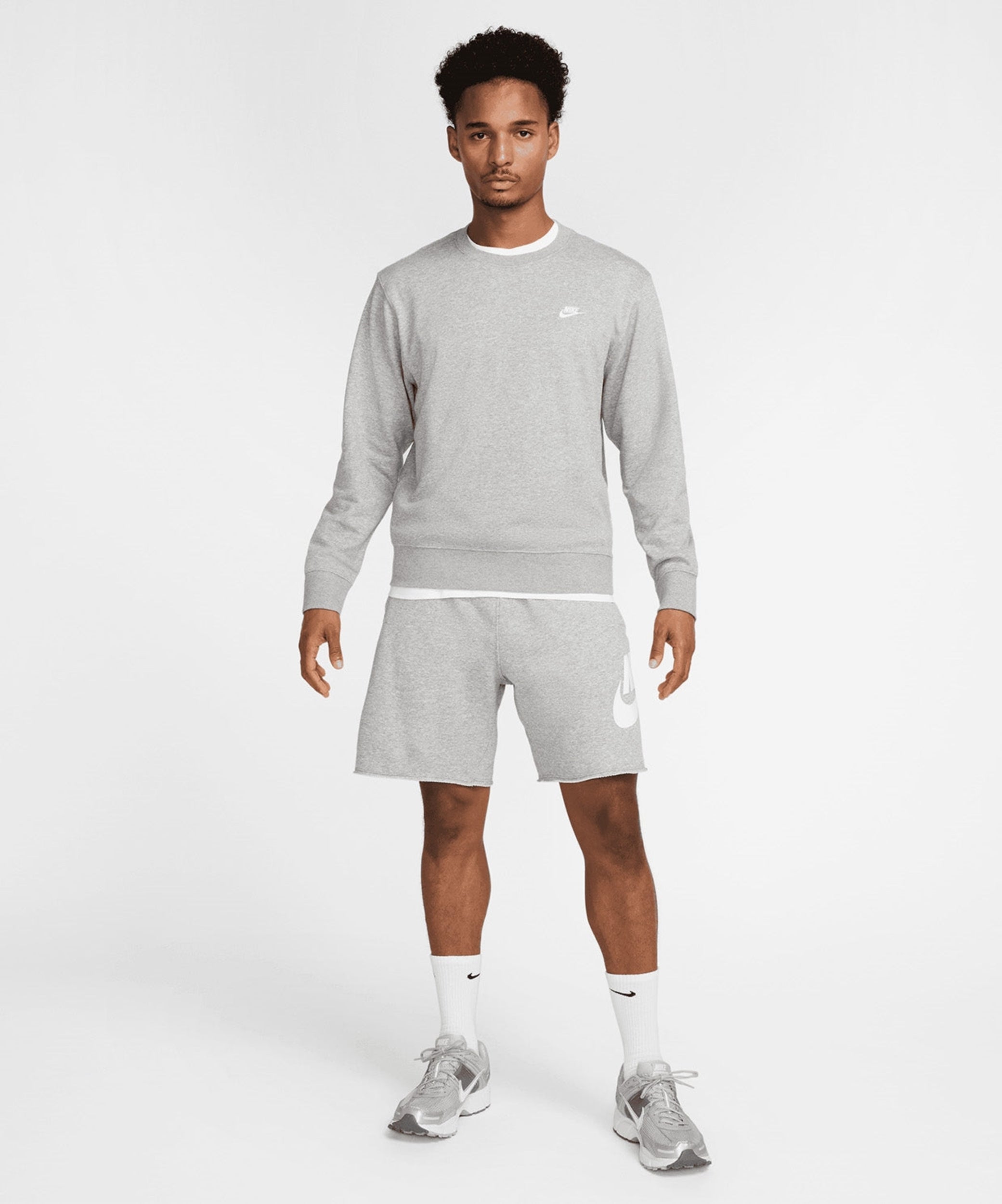Nike Club French Terry Alumni Erkek Şort - Gri