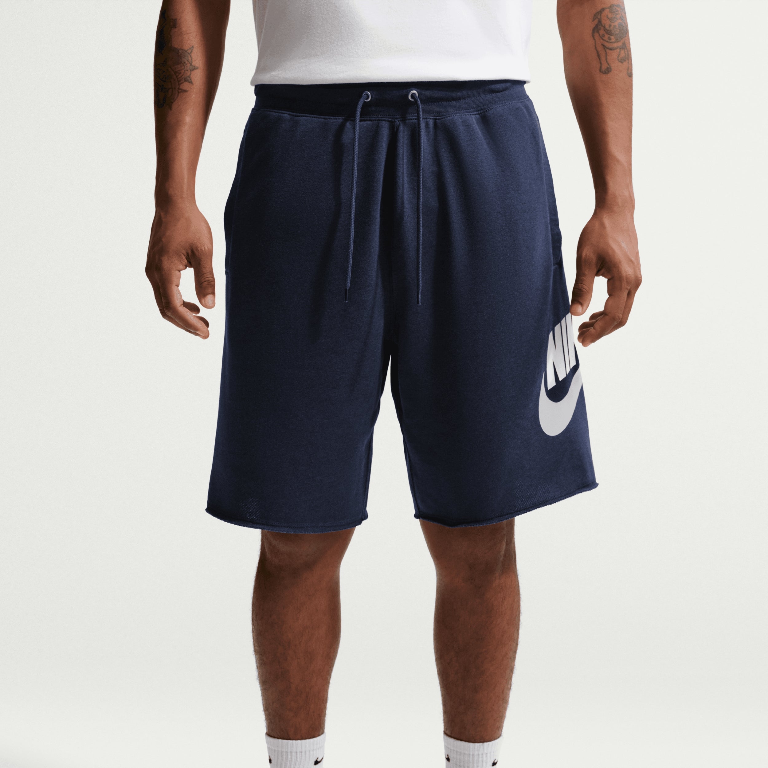 Nike French Terry Alumni Erkek Şort - Lacivert