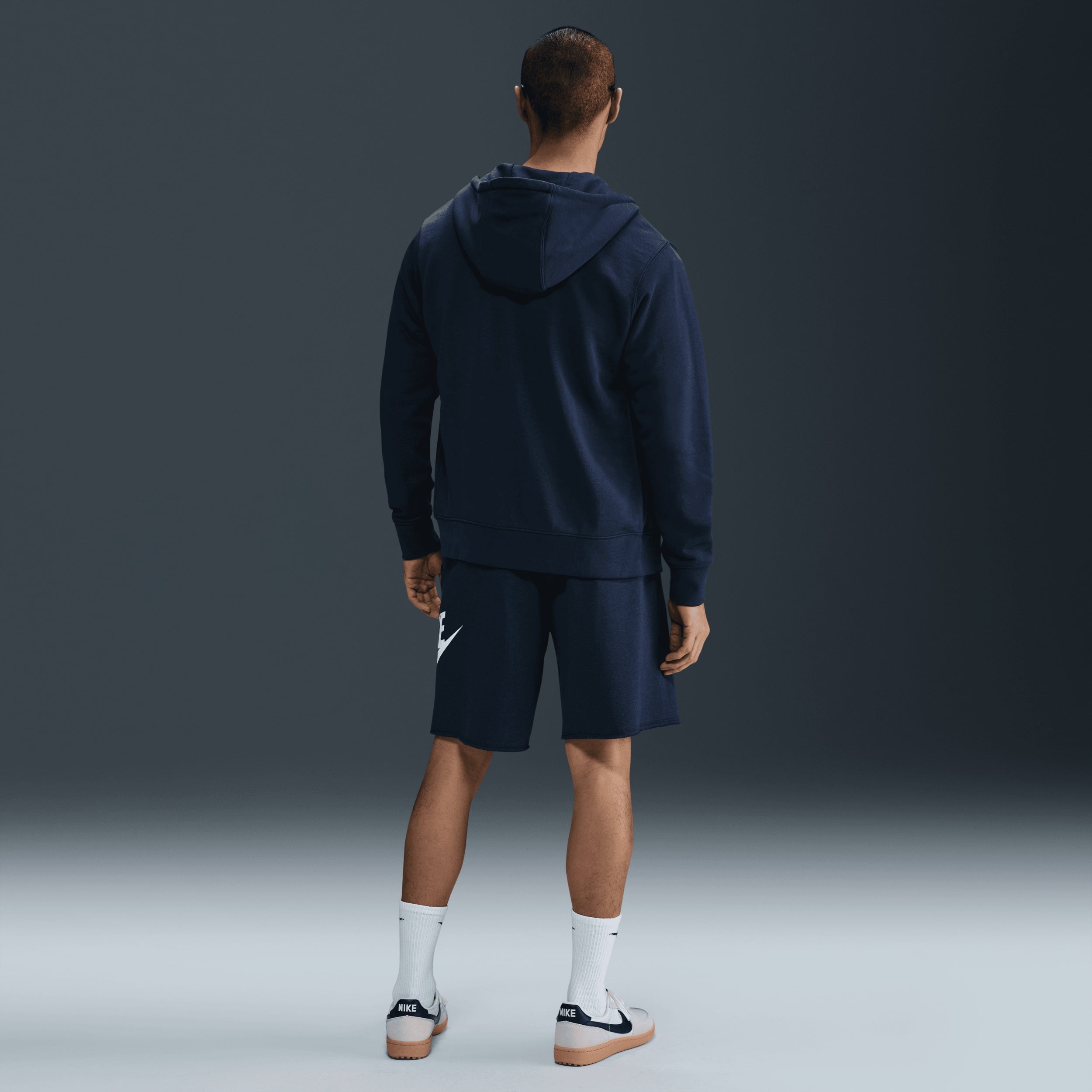 Nike French Terry Alumni Erkek Şort - Lacivert