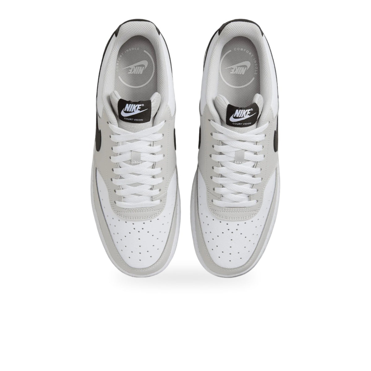 Nike Court Vision Low Erkek Sneaker - Beyaz-Gri