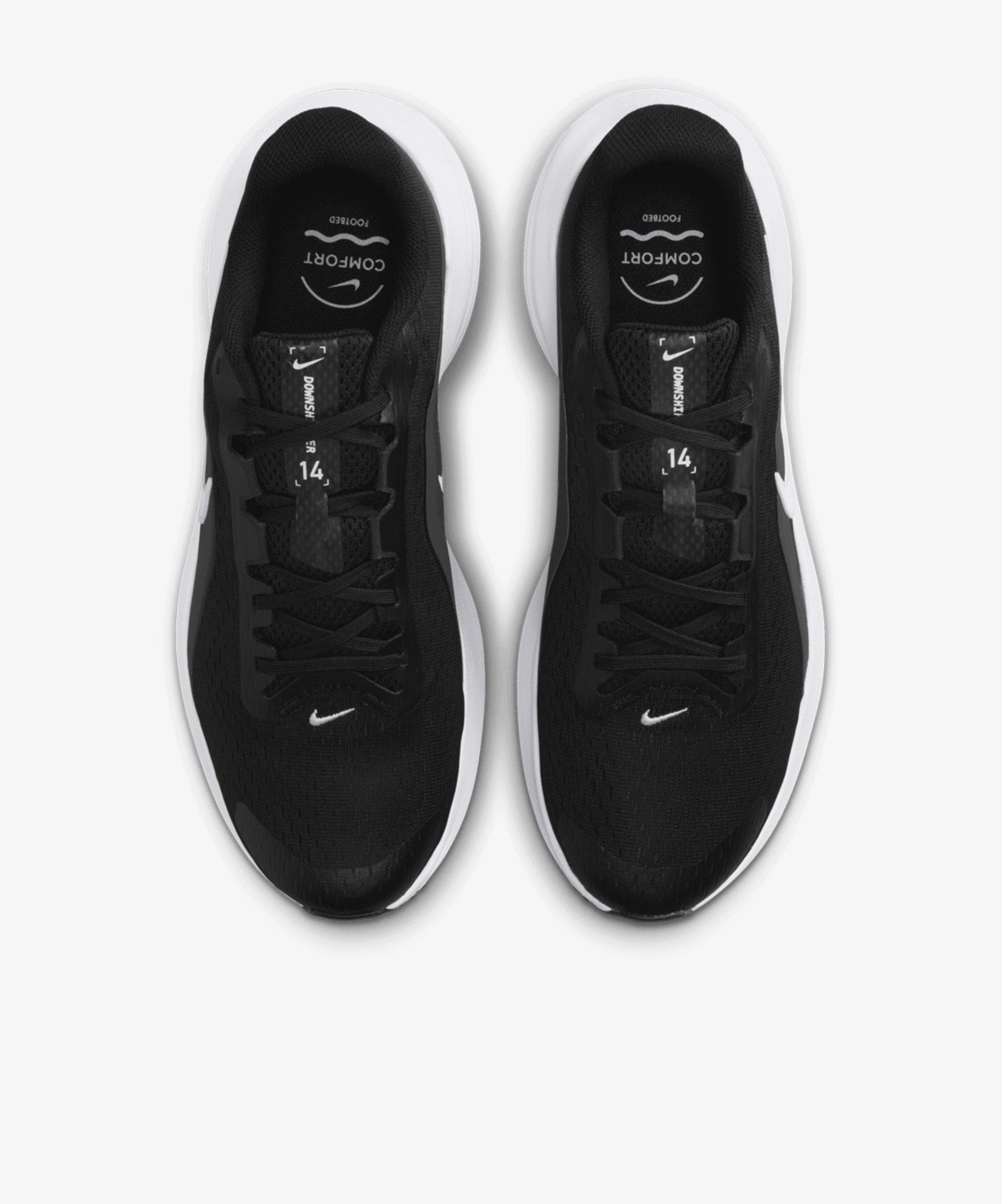 Nike Downshifter Erkek Günlük Ayakkabı - Siyah-Beyaz
