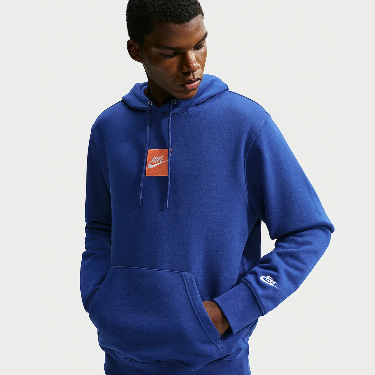Nike Club French Terry Hoodie Erkek Sweatshirt - Lacivert