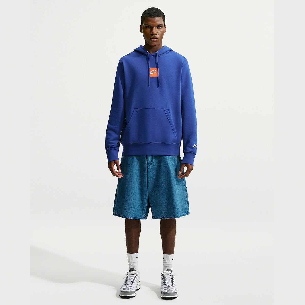 Nike Club French Terry Hoodie Erkek Sweatshirt - Lacivert