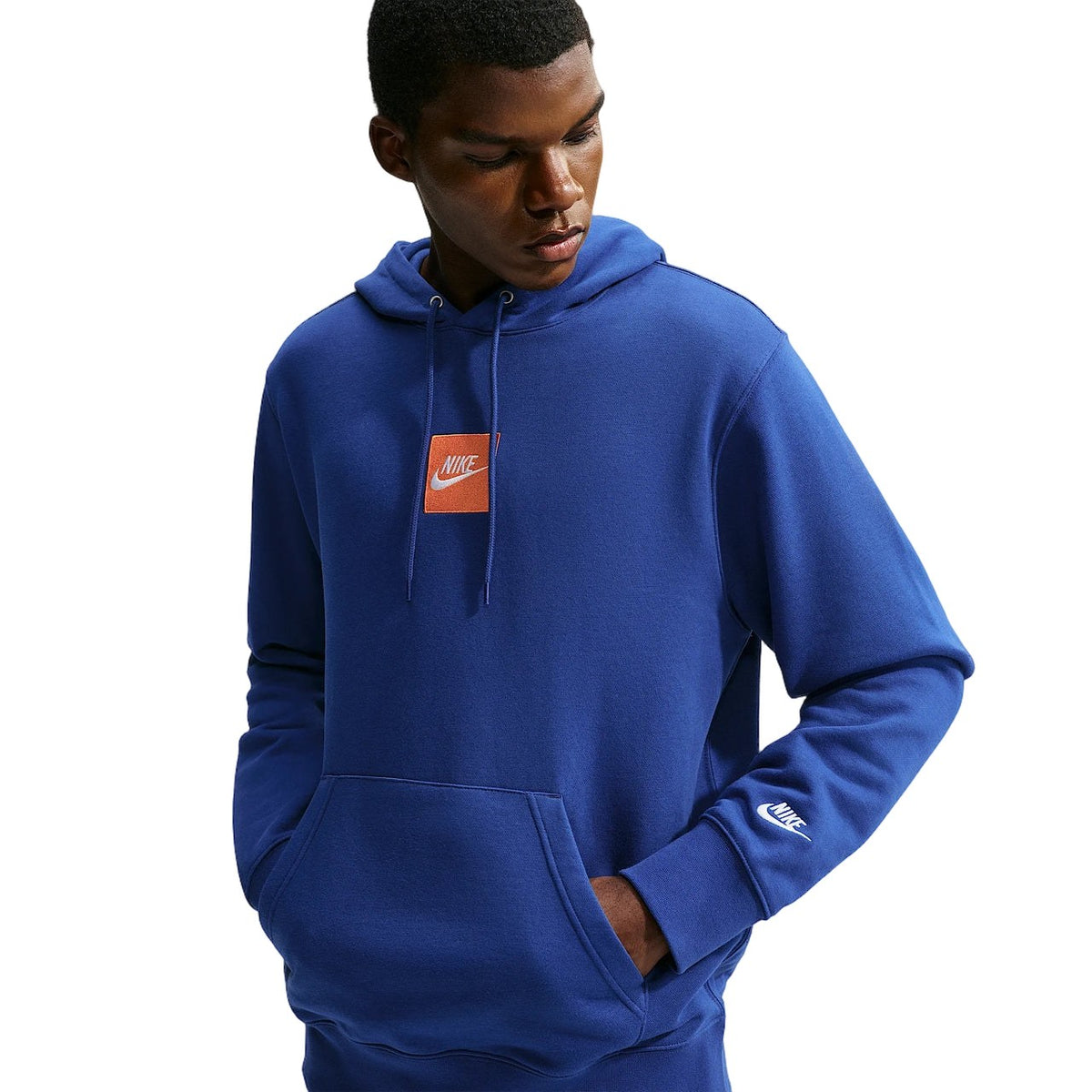 Nike Club French Terry Hoodie Erkek Sweatshirt - Lacivert