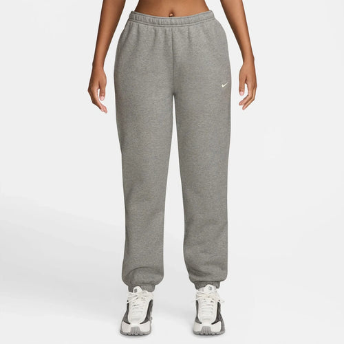 Nike Studio Fleece Mid-Rise Cuffed Kadın Eşofman Alt - Gri