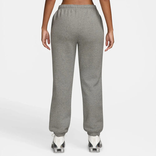 Nike Studio Fleece Mid-Rise Cuffed Kadın Eşofman Alt - Gri