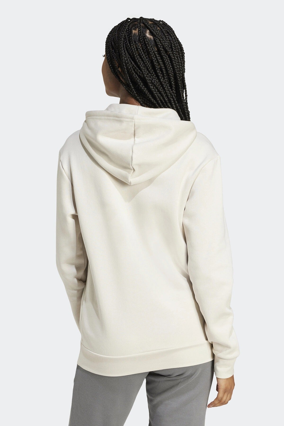adidas Super Light FC Hoodie Kadın Sweat - Kırık Beyaz - görsel 2