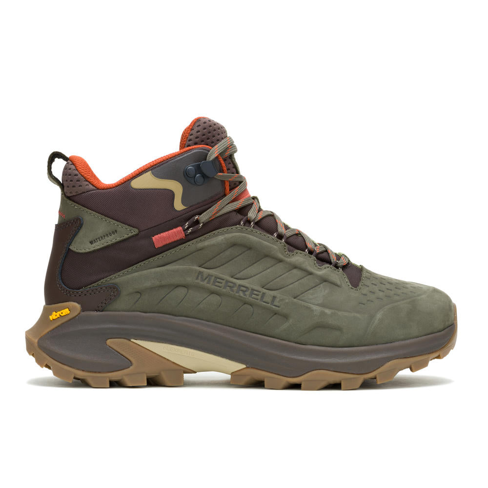 Merrell Moab Speed 2 Leather Mid WP Erkek Bot - Haki