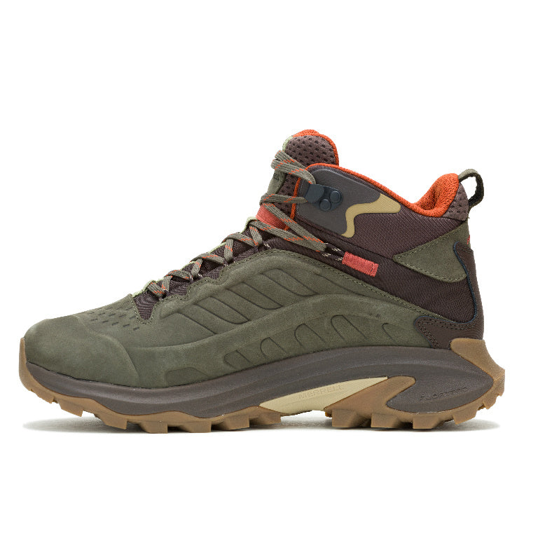 Merrell Moab Speed 2 Leather Mid WP Erkek Bot - Haki