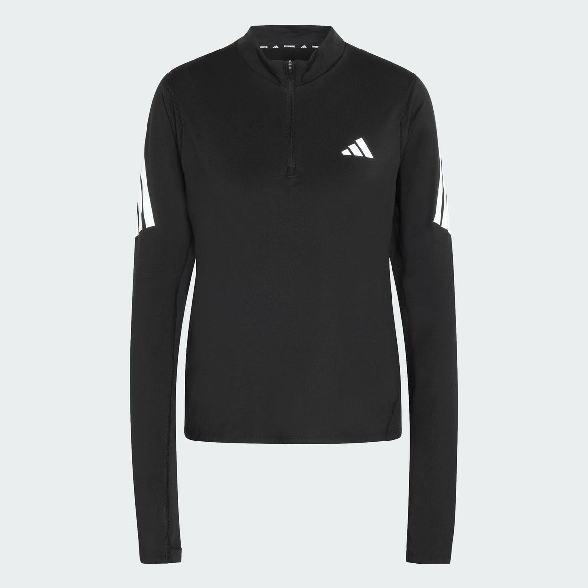 adidas adi365 Iconic Running 1/2 Zip Kadın Sweatshirt - Siyah