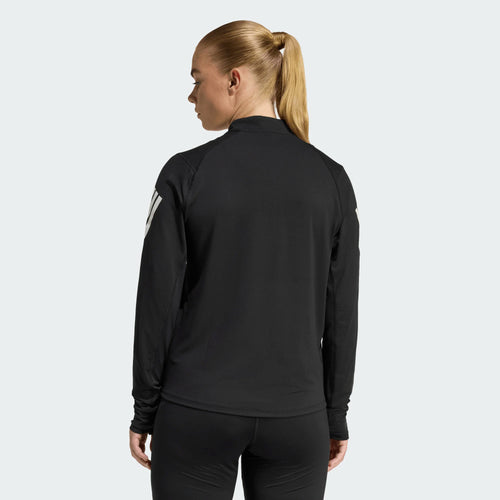 adidas adi365 Iconic Running 1/2 Zip Kadın Sweatshirt - Siyah