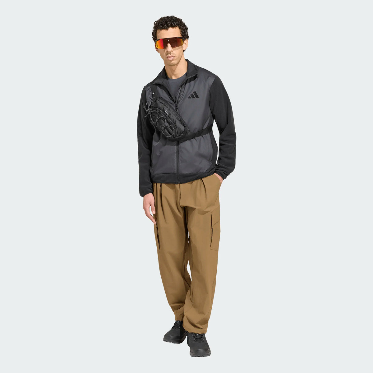 adidas Terrex Multi Essentials Climawarm+Windfleece Erkek Sweatshirt - Siyah