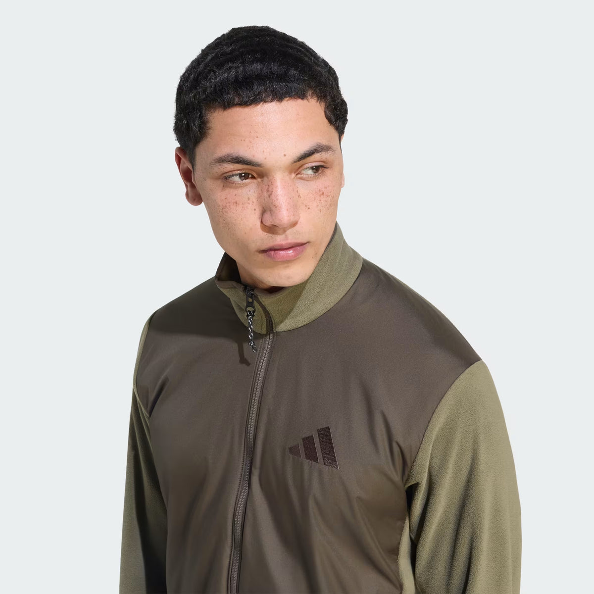 adidas Terrex Multi Essentials Climawarm+Windfleece Erkek Sweatshirt - Haki
