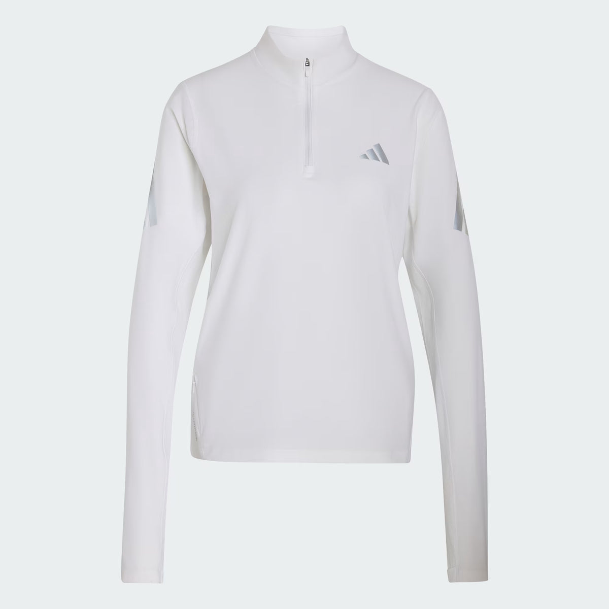 adidas adi365 Iconic Runnig 1/2 Zip Kadın Sweatshirt - Beyaz