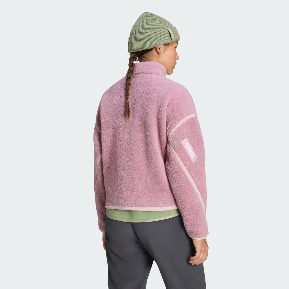 adidas Terrex Multi High Pile Kadın Sweatshirt - Pembe