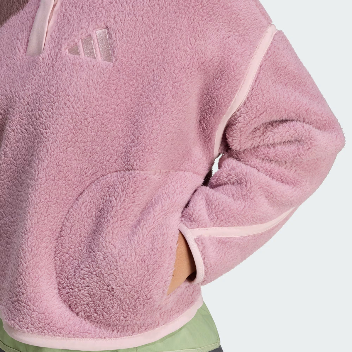 adidas Terrex Multi High Pile Kadın Sweatshirt - Pembe