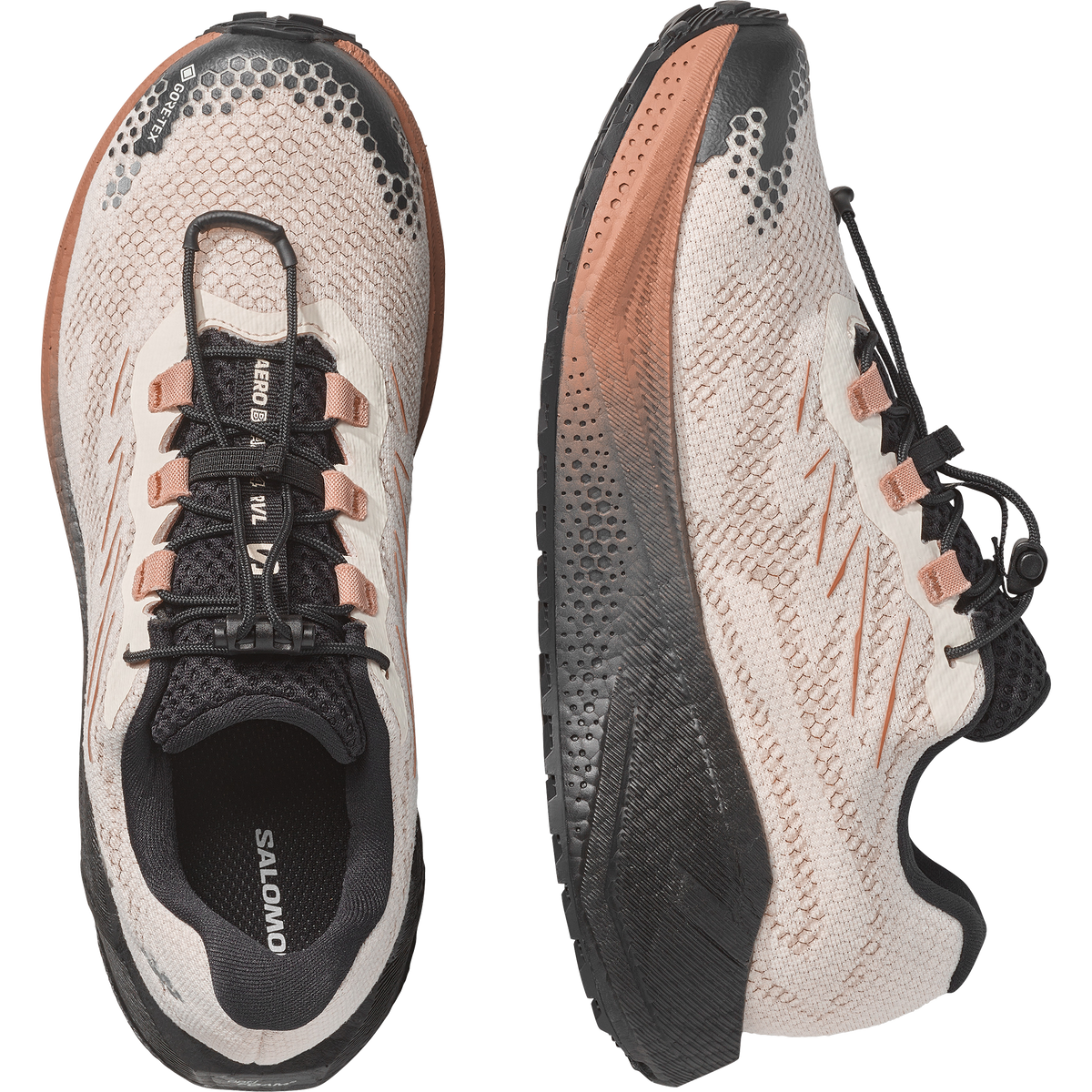 Salomon Aero Blaze 4 Gravel Gore-Tex Kadın Koşu Ayakkabısı - Bej