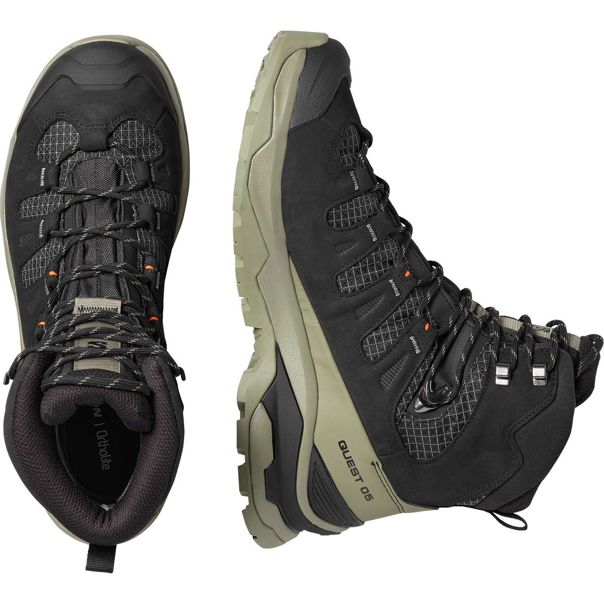 Salomon Quest 5 Gore-Tex Erkek Bot - Siyah-Yeşil