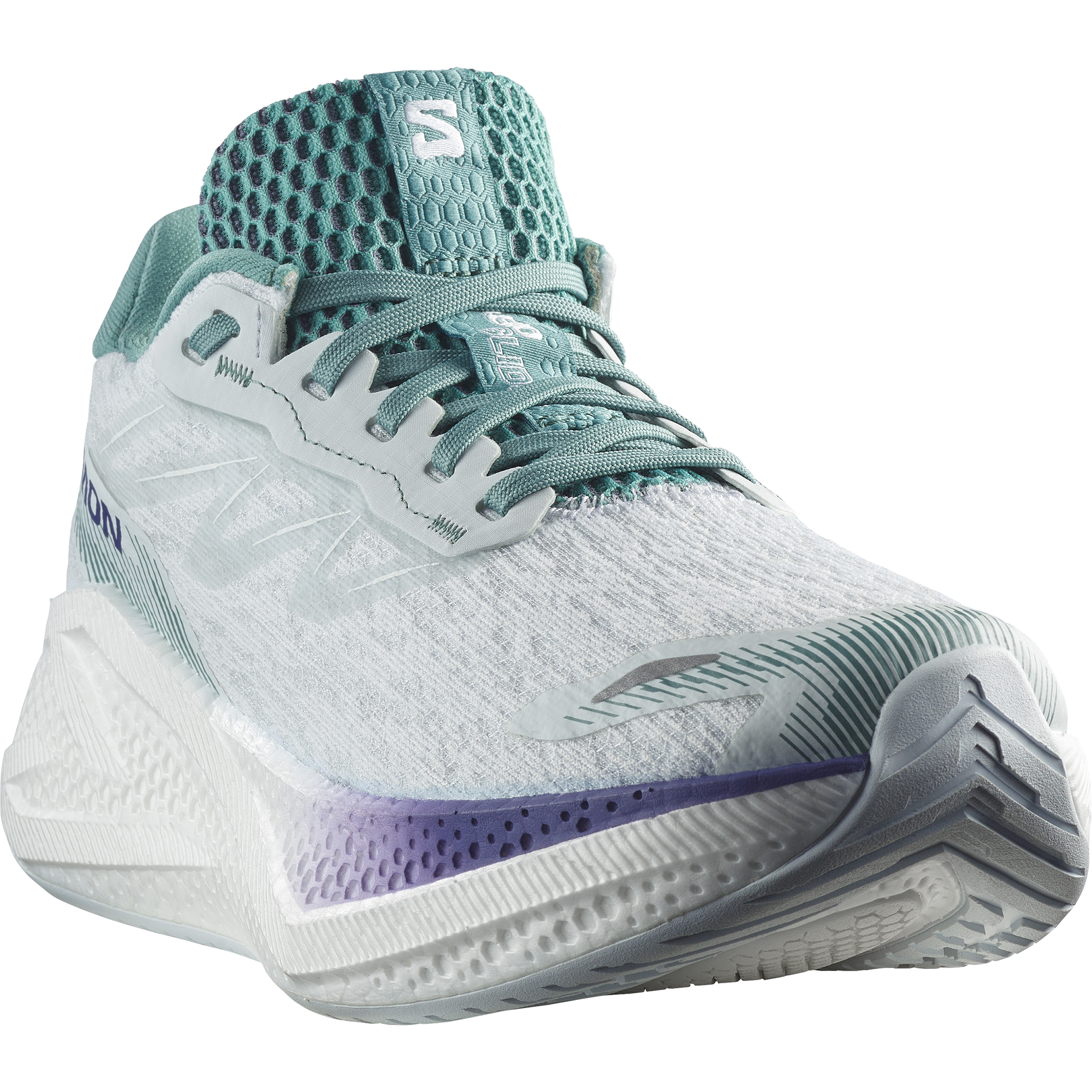 Salomon Aero Glide 4 Kadın Koşu Ayakkabısı - Beyaz-Çok Renkli