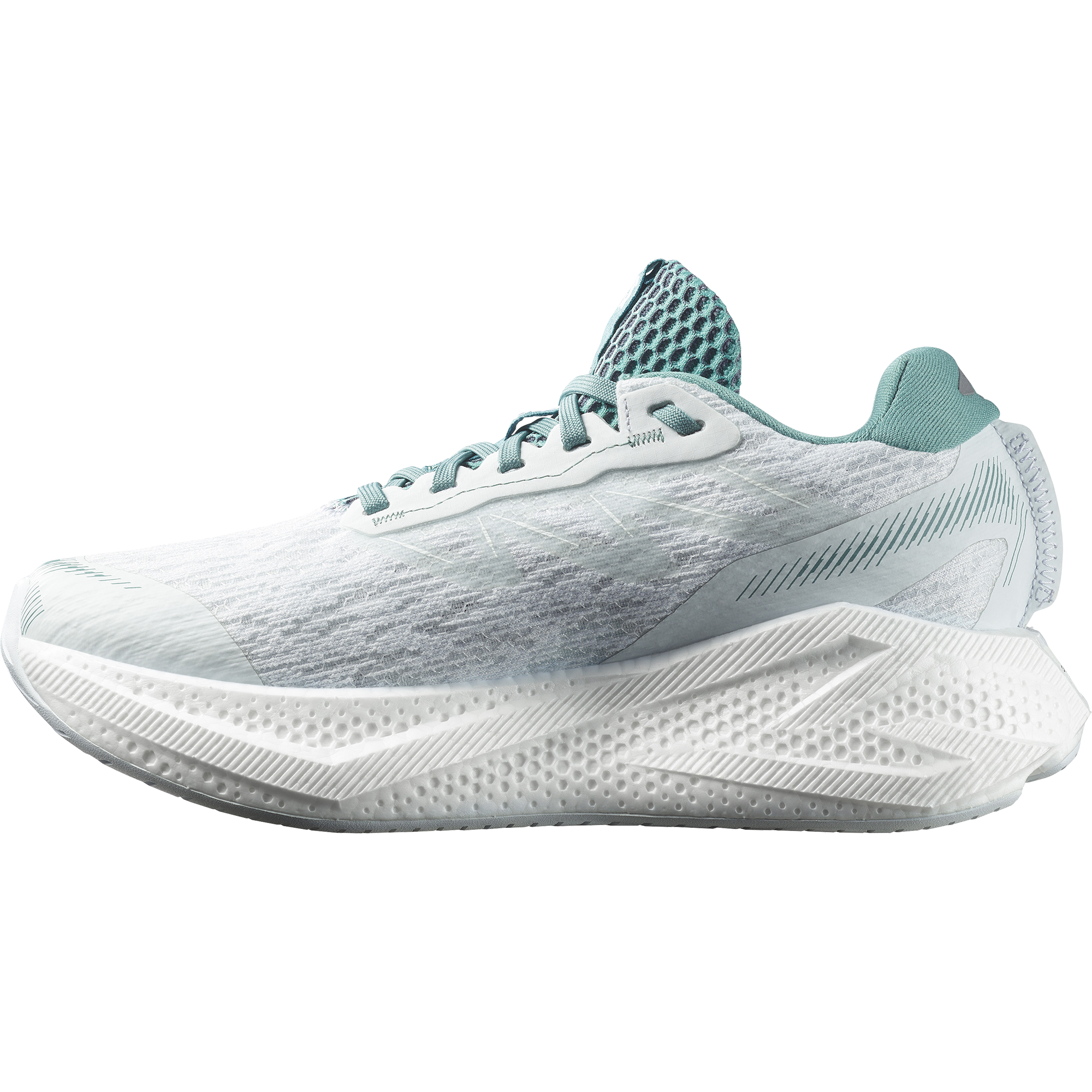 Salomon Aero Glide 4 Kadın Koşu Ayakkabısı - Beyaz-Çok Renkli