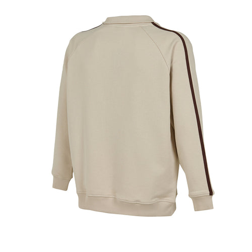 New Balance Lifestyle 1/4 Zip Erkek Sweatshirt - Bej